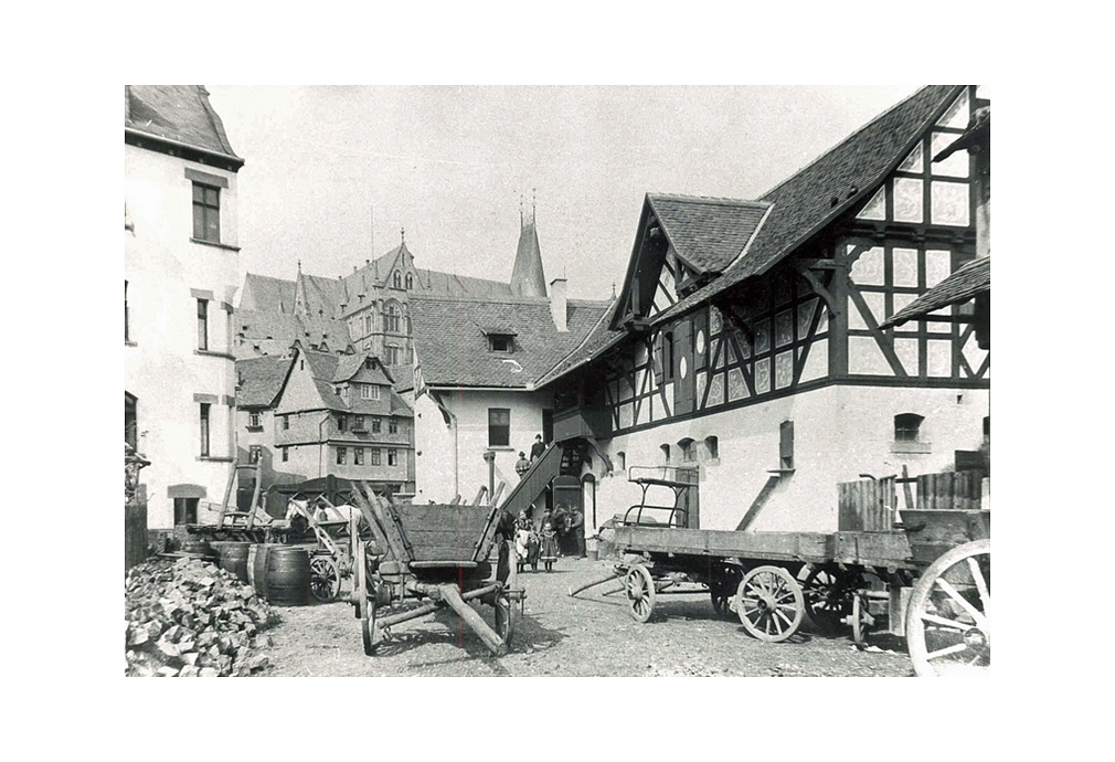 Historisches Foto der Remisen aus dem Jahr 1899