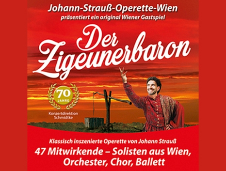 Werbeplakat der Zigeunerbaron © Johann-Strauß-Operette