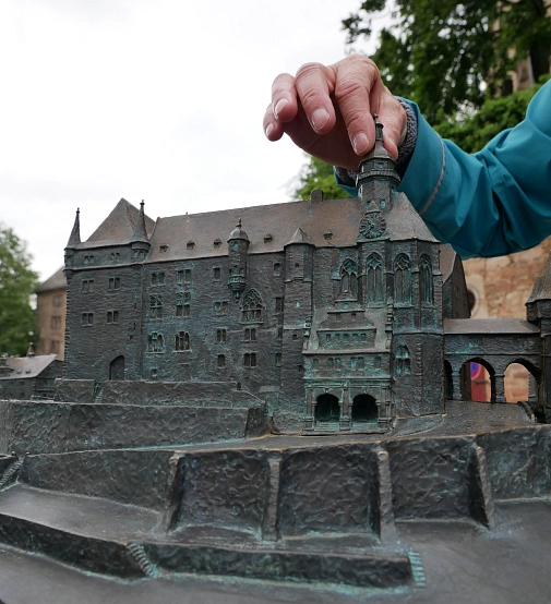 Tastmodell vom Marburger Schloss&nbsp;&copy;&nbsp;Gesa Coordes, i. A. d. Stadt Marburg