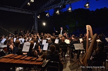 Das Studenten-Sinfonie-Orchester untermalte wie jedes Jahr das Höhenfeuerwerk mit klassischer Musik.