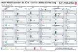 Abfallkalender online - Muster © Universitätsstadt Marburg