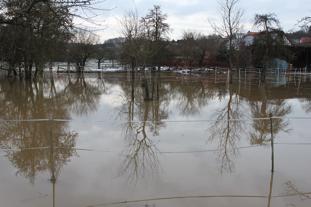 Allna beim Hochwasser 2010