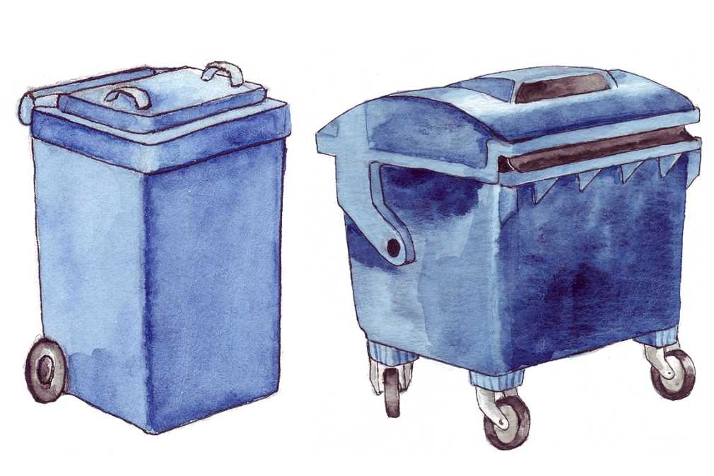 Altpapiertonne und Altpapiercontainer&nbsp;&copy;&nbsp;Universitätsstadt Marburg
FD Umwelt