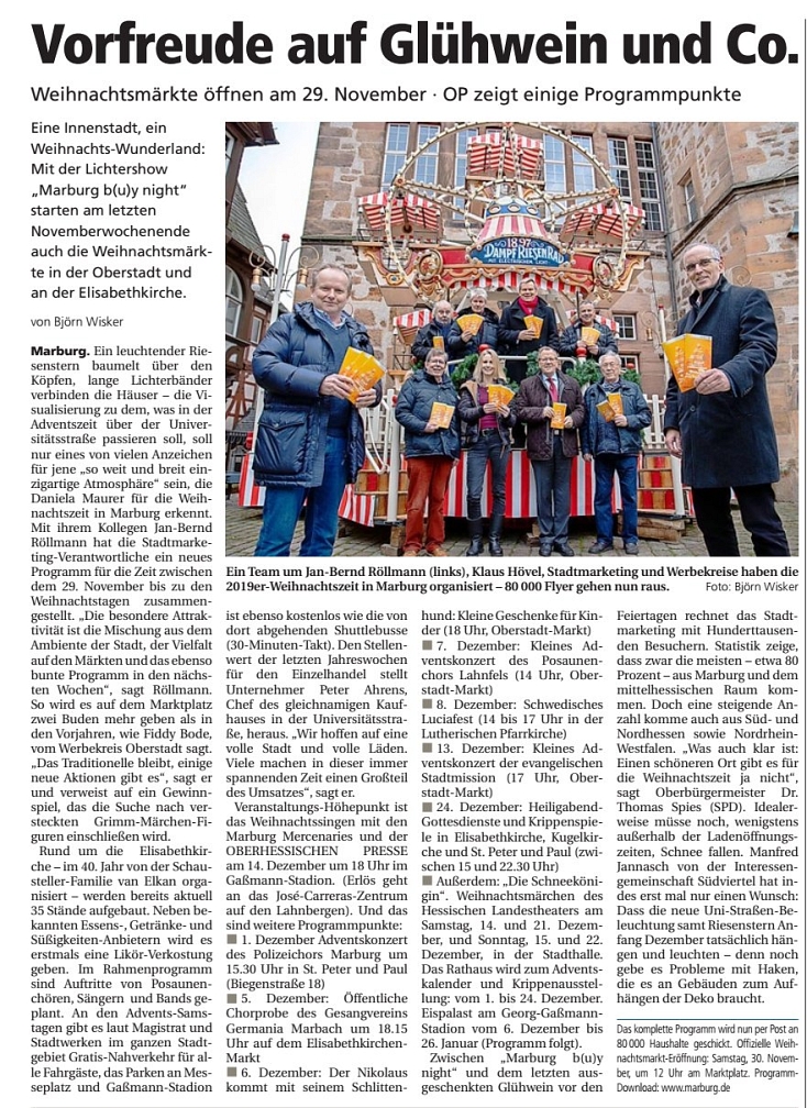 . © Oberhessische Presse, Ausgabe vom 21.11.2019