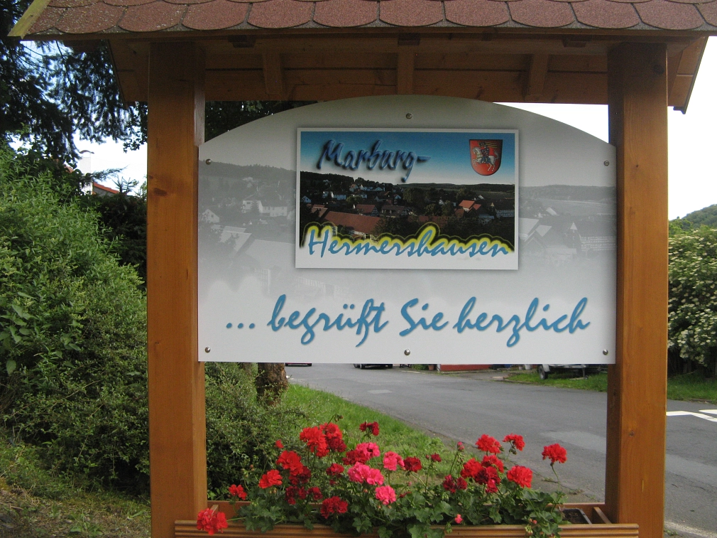 Begrüßungstafel