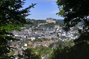 Blick auf Marburger Schloss von der Richtstaette aus Blick auf Marburger Schloss von der Richtstaette aus