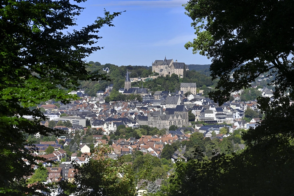 Blick auf Marburger Schloss von der Richtstaette aus&nbsp;&copy;&nbsp;Universitätsstadt Marburg