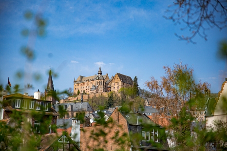 Um die Neuausrichtung des Marburger Schlosses geht es während der Beteiligungstage am 19. und 20. April 2024. © Patricia Grähling, Stadt Marburg