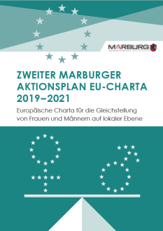 Deckblatt Zweiter Marburger Aktionsplan EU-Charta 2019-2021 © Universitätsstadt Marburg