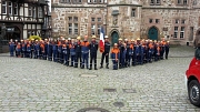 Der Marburger und der Poiteviner Feuerwehrnachwuchs stellte sich zu einem gemeinsamen Foto auf