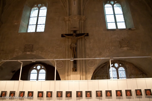 Die Ausstellung Homo picto-marbourgeois in der Kapelle Saint Louis Die Ausstellung Homo picto-marbourgeois in der Kapelle Saint Louis © Universitätsstadt Marburg