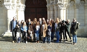 Die Schülerinnen und Schüler der MLS am Notre-Dame la Grande in Poitiers