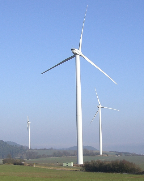 Windkraftanlagen in Marburg-Wehrda © Universitätsstadt Marburg