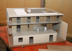Ein Modell des neuen Nachbarschaftszentrums © Thomas Steinforth, Stadt Marburg