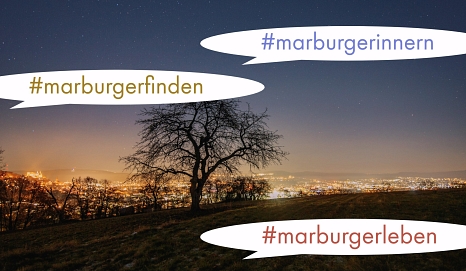 Marburg800 - ein Stadtjubiläum zum Mitmachen. © Henrik Isenberg, Foto i. A. v. Marburg800/Grafik: Sabine Preisler