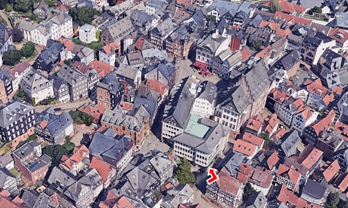 Eingang Sitzungssaal Hohe Kante, Hofstatt 26&nbsp;&copy;&nbsp;Google Earth