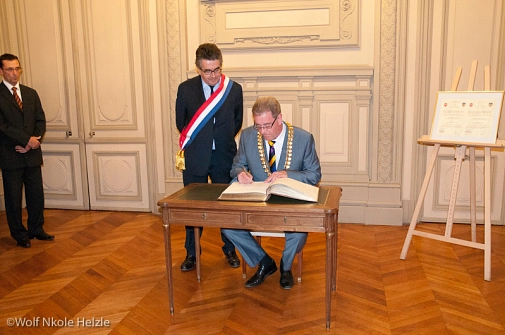 Eintragung ins Goldene Buch der Stadt Poitiers&nbsp;&copy;&nbsp;Universitätsstadt Marburg