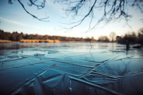 Eine zugefrorene Wasseroberfläche sieht zwar schön aus, ist bei Betreten aber lebensgefährlich. © Matthias Groeneveld, Pixabay