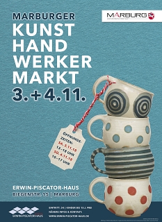 Plakat zum Kunsthandwerkermarkt 2018 © Universitätsstadt Marburg