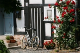 Fachwerk und Fahrrad