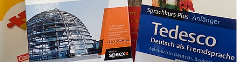 Ausschnitte aus den Titeln von drei Sprachkursen zum Deutschlernen © Universitätsstadt Marburg