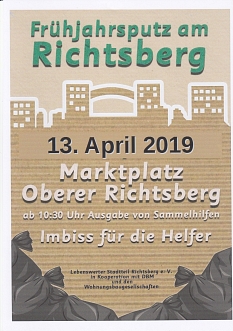 Frühjahrsputz 13. April 2019 © Lebenswerter Stadtteil Richtsberg e. V.