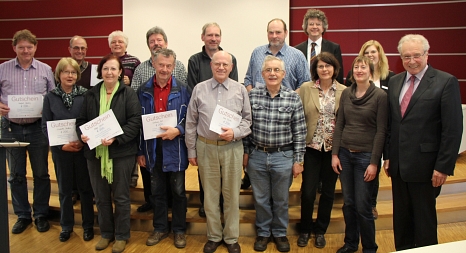 Gewinnerinnen und Gewinner von Gutscheinen für den Austausch einer alten Heizungspumpe im Jahr 2013