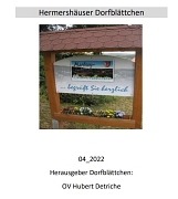 Hermershäuser Dorfblättchen 04_2022_Deckblatt