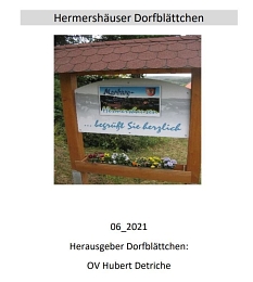 Hermershäuser Dorfblättchen 06_2021 © Hubert Detriche