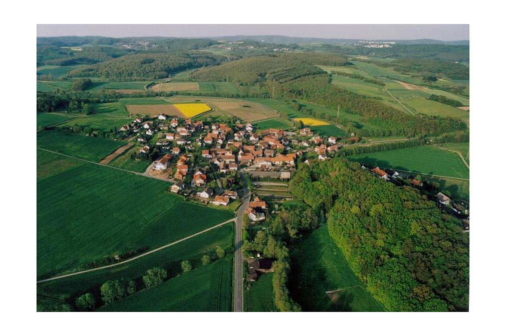 Hermershausen aus der Luft betrachtet