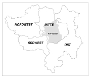 Lageplan zu Anordnung der Landschaftspläne der Universitätsstadt Marburg