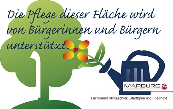 Logo zur Kennzeichnung der ehrenamtlichen Pflegeunterstützung durch Bürgerinnen und Bürger&nbsp;&copy;&nbsp;Universitätsstadt Marburg