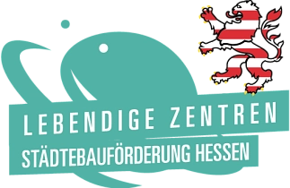 Logo des Städtebauförderprogramms "Lebendige Zentren" Hessen.&nbsp;&copy;&nbsp;Städtebauförderung Hessen