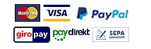 MasterCard, VISA, Paypal, giropay, paydirekt, SEPA Lastschrift © Universitätsstadt Marburg