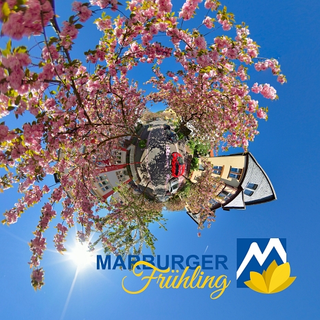 Zum „Marburger Frühling“ laden der Fachdienst Kultur der Stadt Marburg und das Stadtmarketing Künstler*innen dazu ein, ihre Frühlingsgefühle und ihr Glück in einem kreativen Videobeitrag zu teilen © Universitätsstadt Marburg