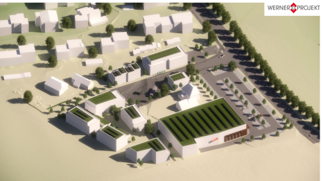 Modell der neuen Wohngebiets am Oberen Rotenbergs. © Werner Projekt
