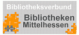 Logo des Bibliotheksverbund Bibliotheken Mittelhessen, das aus orangenen Puzzlestücken auf grauen Hintergrund mit den Namen der beteiligten Städte besteht. © Bibliotheksverbund Bibliotheken Mittelhessen