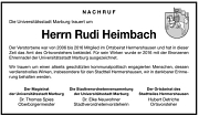 Nachruf Rudi Heimbach