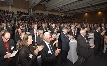 Rund 1400 geladene Gäste waren gekommen, um die erste Neujahrsrede von Oberbürgermeister Dr. Thomas Spies zu hören.