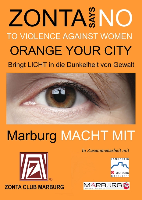 Nein zu Gewalt an Frauen © Universitätsstadt Marburg