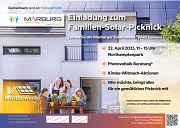 Plakat zur Einladung Solar-Picknick am 22.04.23 im Northampton Park