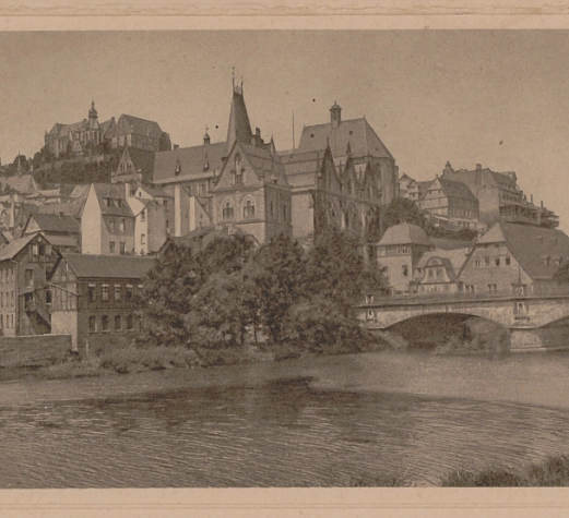 Postkarte Kupferdruckpostkarte mit Stadtansicht