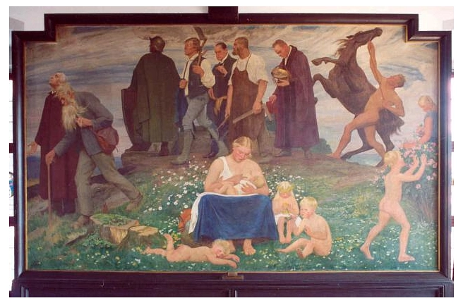 Rathausbild "Der Weg des Lebens"&nbsp;&copy;&nbsp;Erhart Dettmering