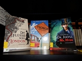 Bücherregal mit Romanen in einfacher Sprache, darunter die Titel "Tschick" und "Dr. Jekyll und Mr. Hyde". © Universitätsstadt Marburg