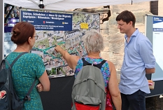 Die Bürger*innen informierten sich und brachten ihre Ideen für den „Stadtbalkon“ ein. © Beatrix Achinger, i.A.d. Stadt Marburg