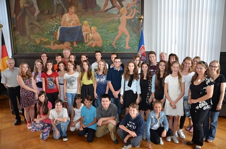 Schülerinnen und Schüler der Partnerstadt Maribor © Universitätsstadt Marburg - Tina Eppler