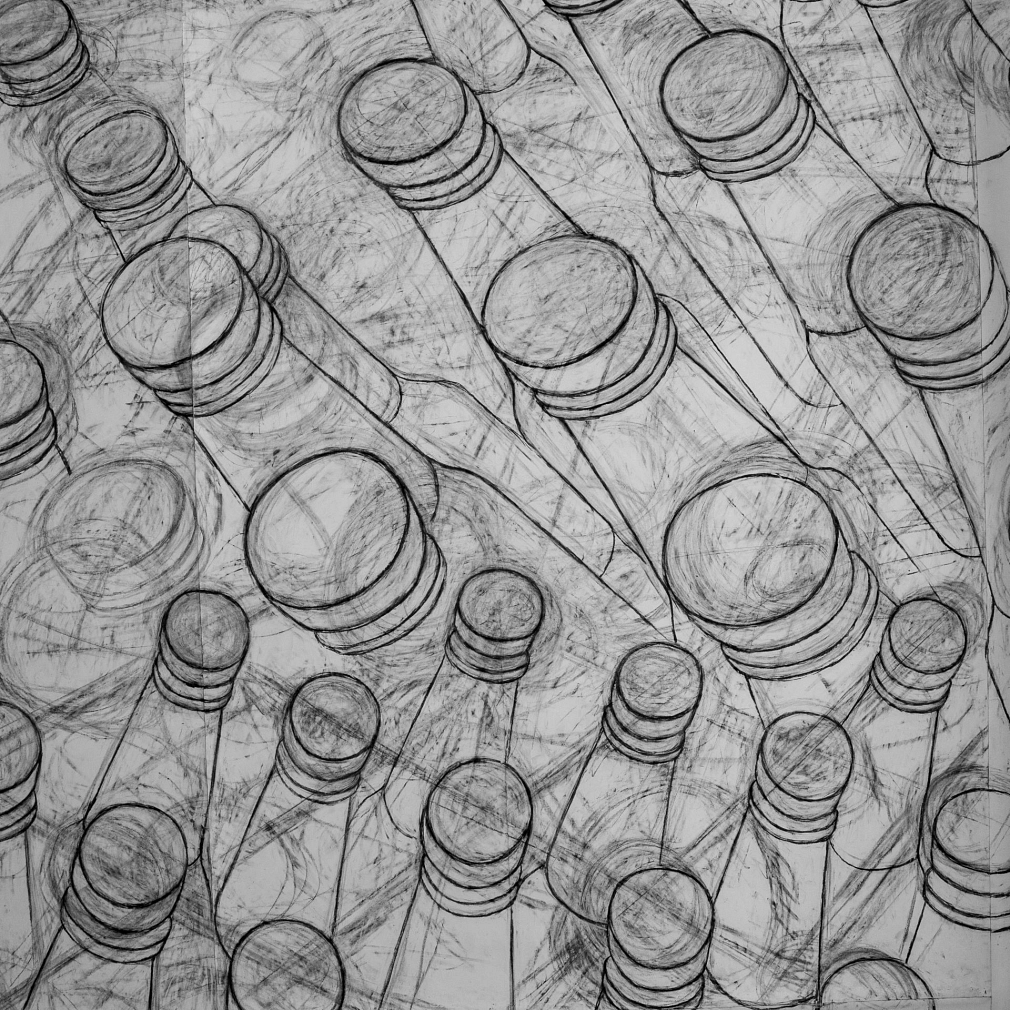 Zeichnung mit flaschenähnliche Gefäßen.&nbsp;&copy;&nbsp;Wolfgang Detering