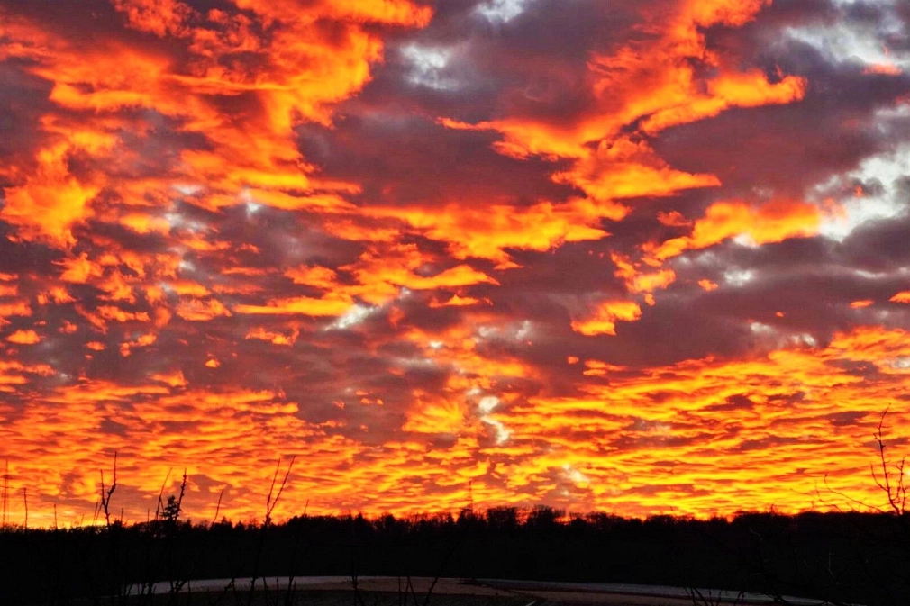 Sonnenuntergang Haddamshausen Dec 2020