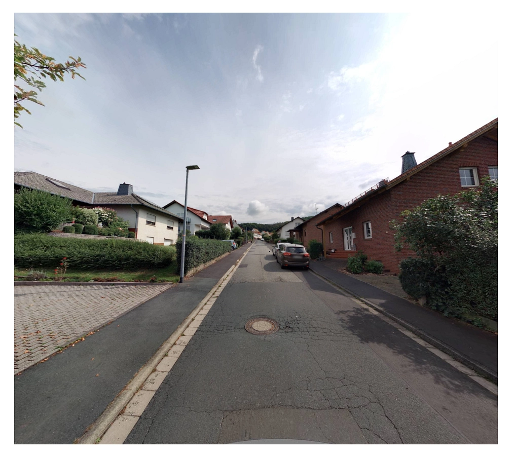 Eine Straße in Michelbach ist zu sehen.