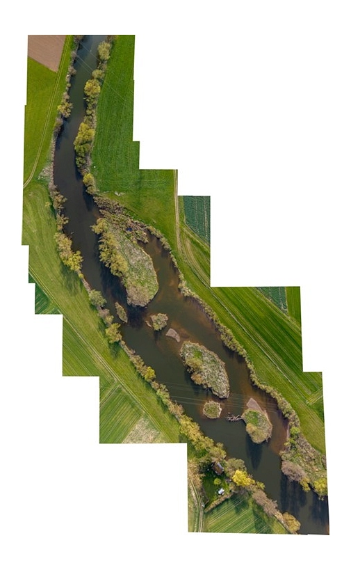 Bild des Lahnabschnitts nach der Renaturierungsmaßnahme&nbsp;&copy;&nbsp;Malte Simon